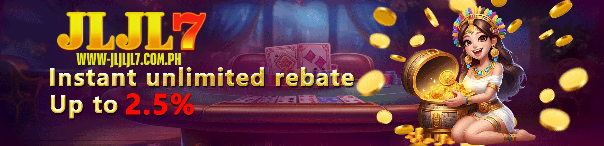 JLJL7 Instant Rebate Hanggang 2.5% – Walang Limitasyon! 2 JLJL7 3% Bonus: PayMaya, GrabPay, o USDT Deposito